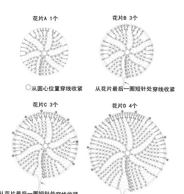 钩针玫瑰花，这么漂亮的花，都是一针一线钩出来的！附图解教程