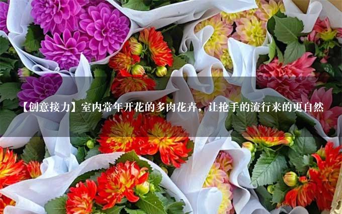 【创意接力】室内常年开花的多肉花卉，让抢手的流行来的更自然