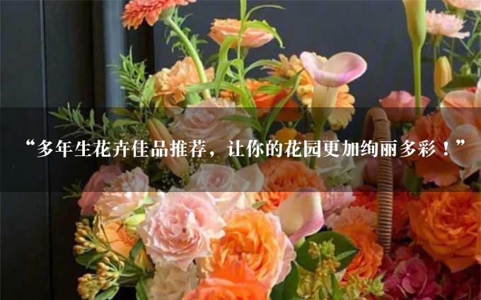 “多年生花卉佳品推荐，让你的花园更加绚丽多彩！”