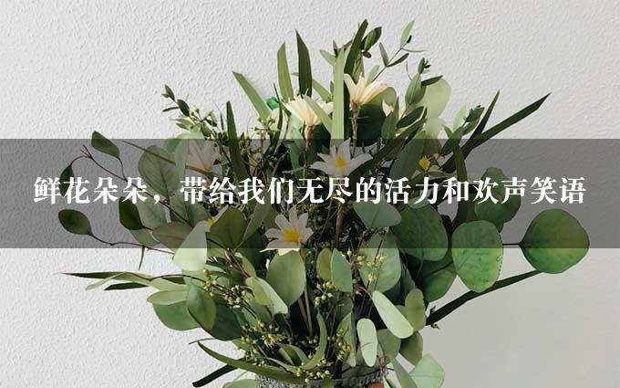 鲜花朵朵，带给我们无尽的活力和欢声笑语