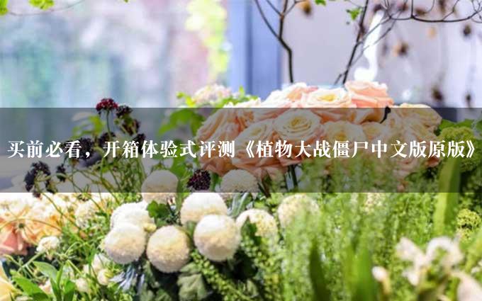 买前必看，开箱体验式评测《植物大战僵尸中文版原版》