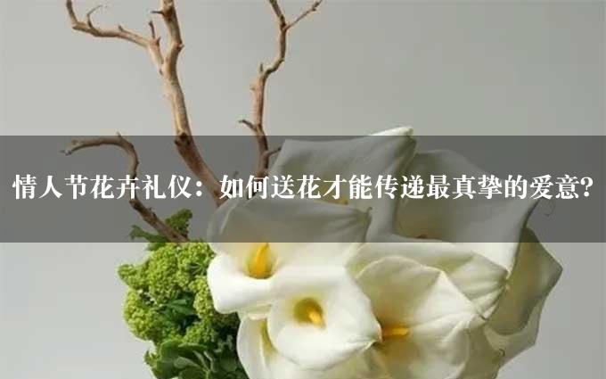 情人节花卉礼仪：如何送花才能传递最真挚的爱意？