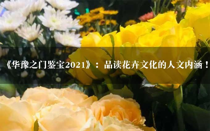 《华豫之门鉴宝2021》：品读花卉文化的人文内涵！