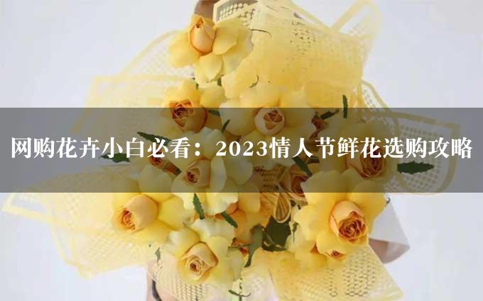 网购花卉小白必看：2023情人节鲜花选购攻略