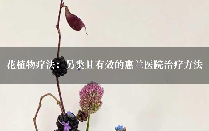 花植物疗法：另类且有效的惠兰医院治疗方法