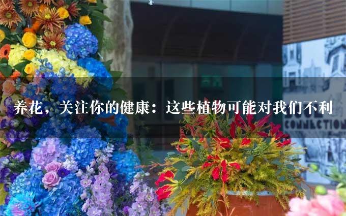 养花，关注你的健康：这些植物可能对我们不利