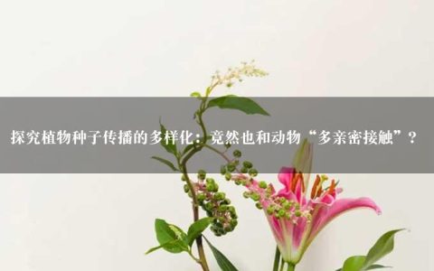 探究植物种子传播的多样化：竟然也和动物“多亲密接触”？