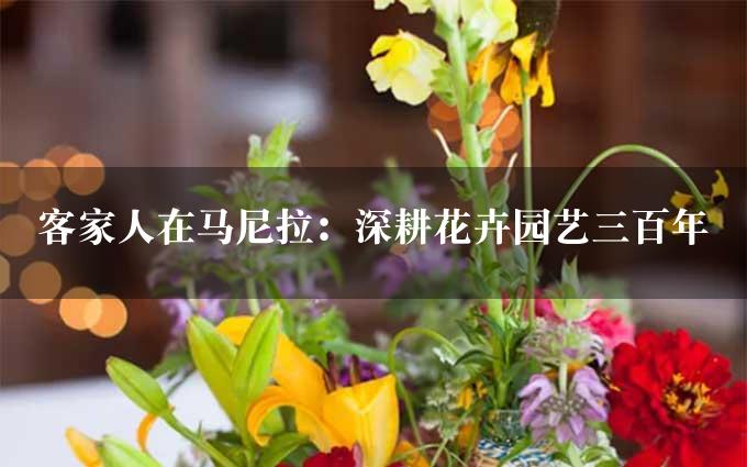 客家人在马尼拉：深耕花卉园艺三百年