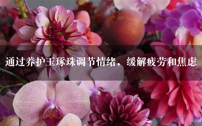 通过养护玉琢珠调节情绪，缓解疲劳和焦虑