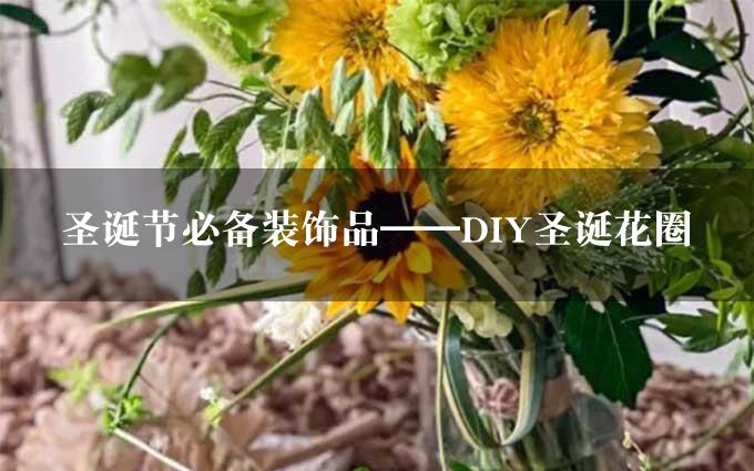 圣诞节必备装饰品——DIY圣诞花圈