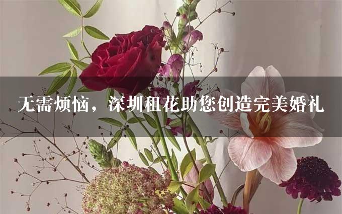 无需烦恼，深圳租花助您创造完美婚礼