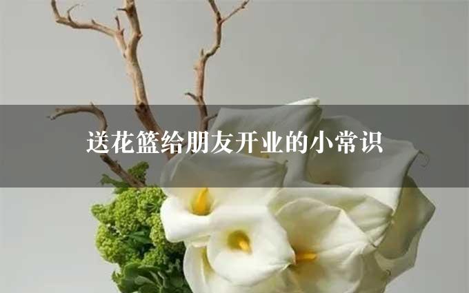 送花篮给朋友开业的小常识